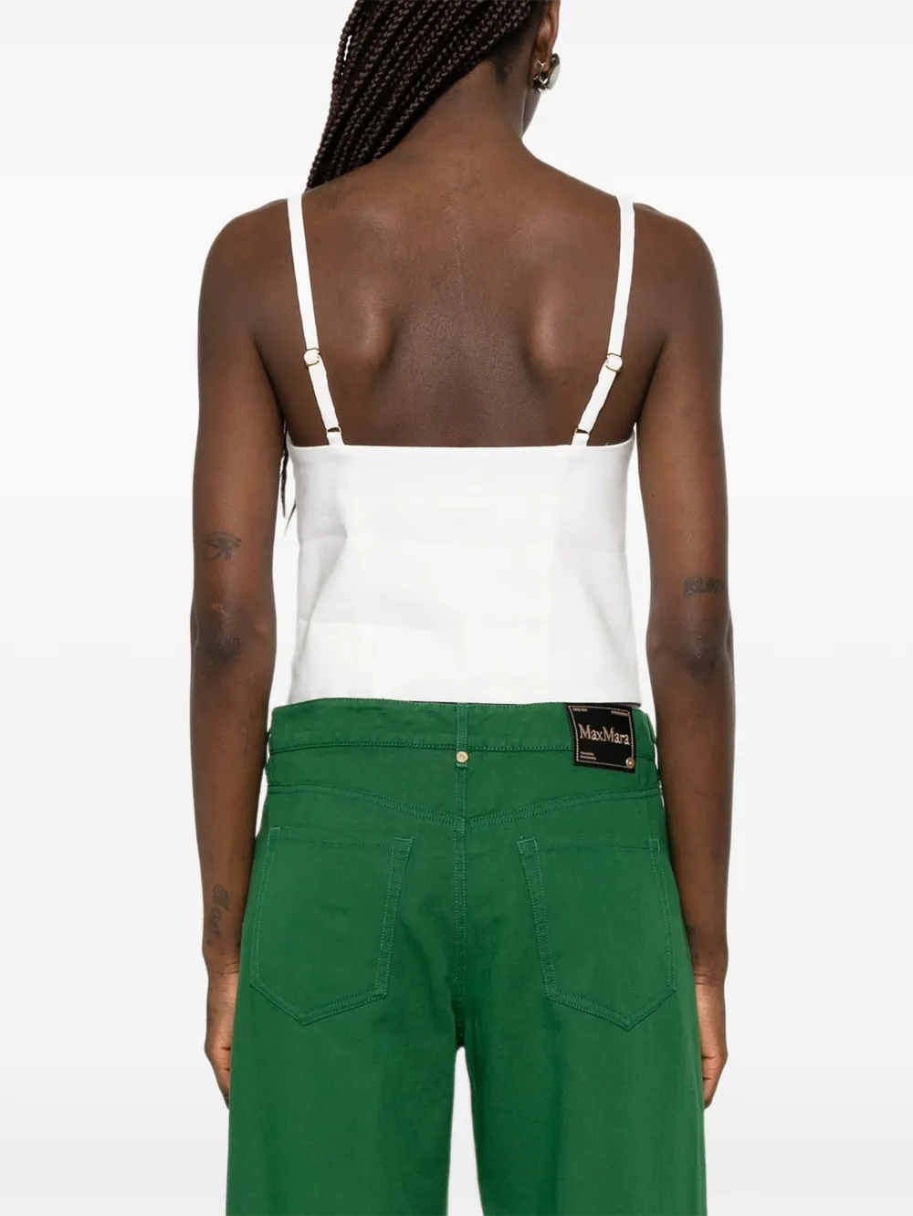 alice + olivia Tanktop met knoop Wit