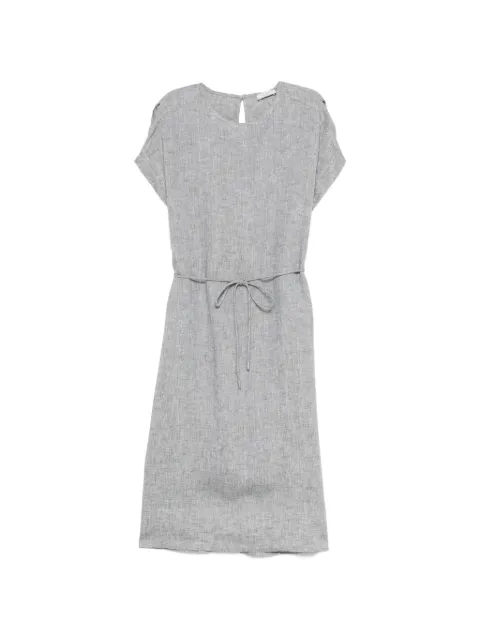 Peserico robe mi-longue à taille nouée