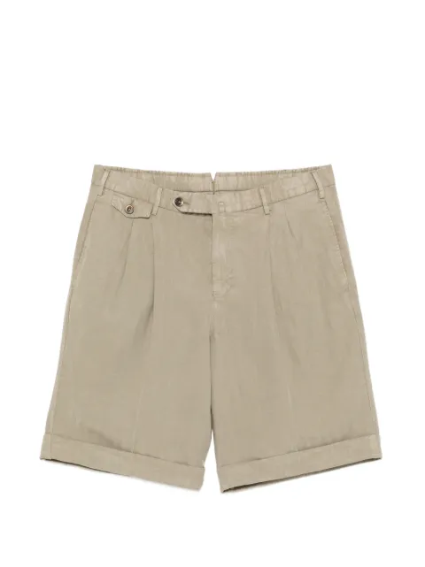 PT Torino pleated turn-up shorts