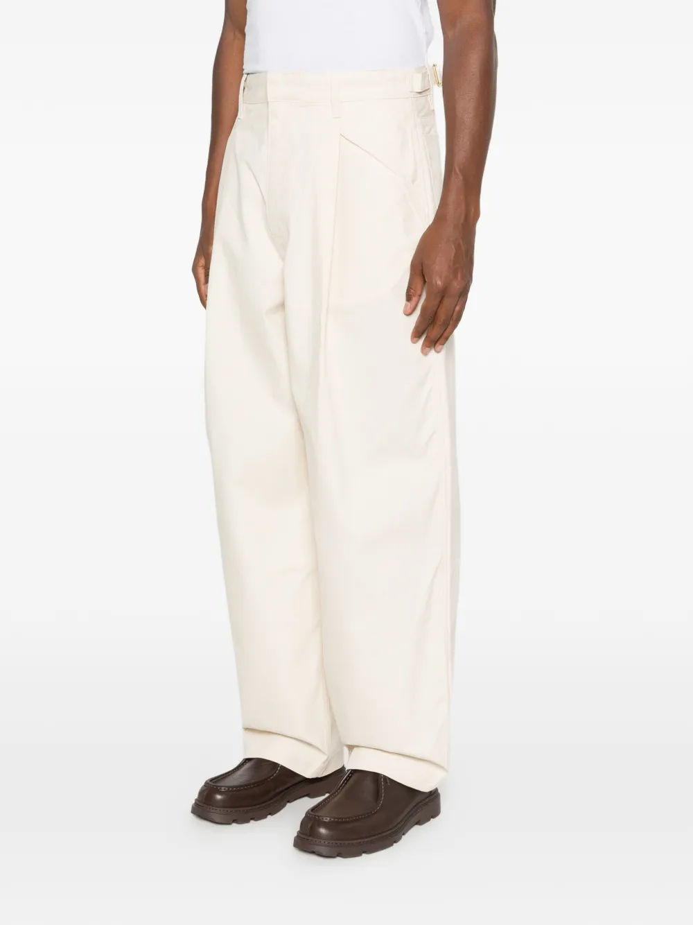 Drôle De Monsieur Jeans met ballonpijpen Beige