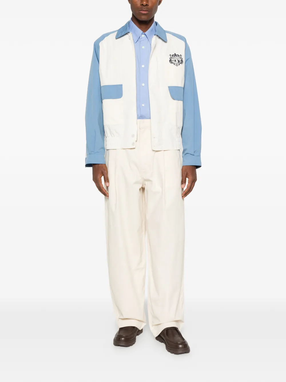 Drôle De Monsieur Jeans met ballonpijpen Beige