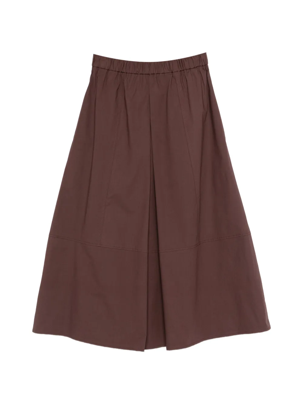 Antonelli elasticated-waistband midi skirt - Marrone
