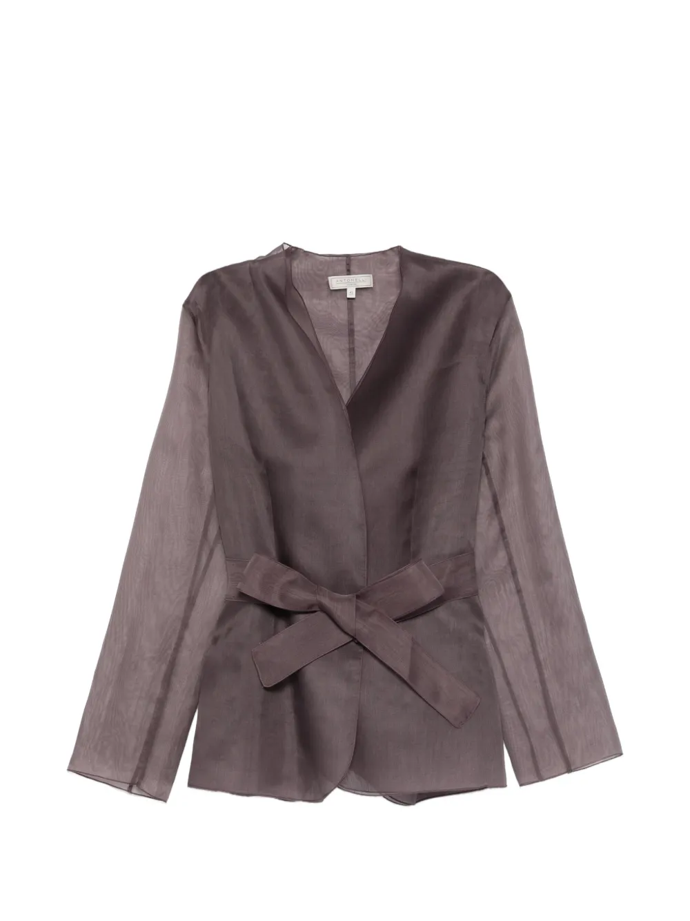 Antonelli Elia tie-belt jacket - Violett