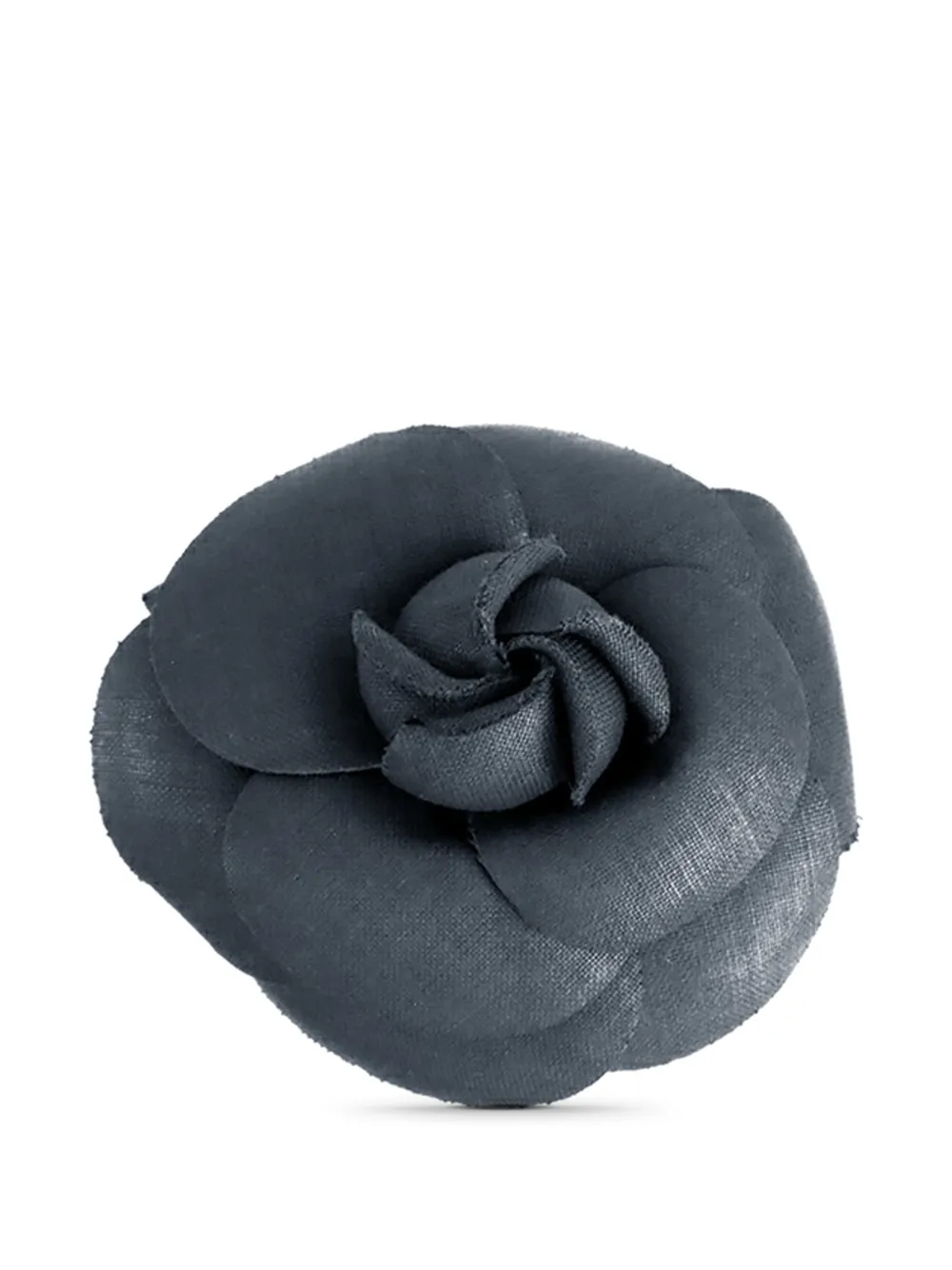 CHANEL Pre-Owned 1970-1980 Abaca Camellia Brooch costume brooch - Blu