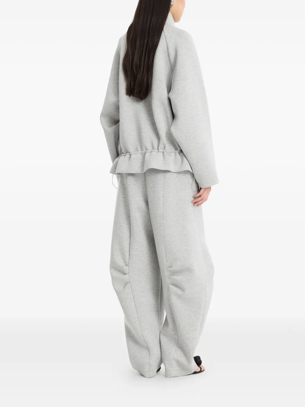 ROTATE BIRGER CHRISTENSEN Sweater met halve rits Grijs