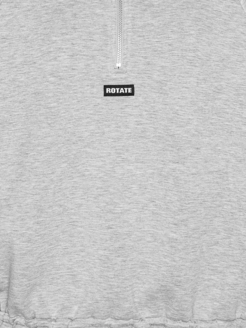 ROTATE BIRGER CHRISTENSEN Sweater met halve rits Grijs