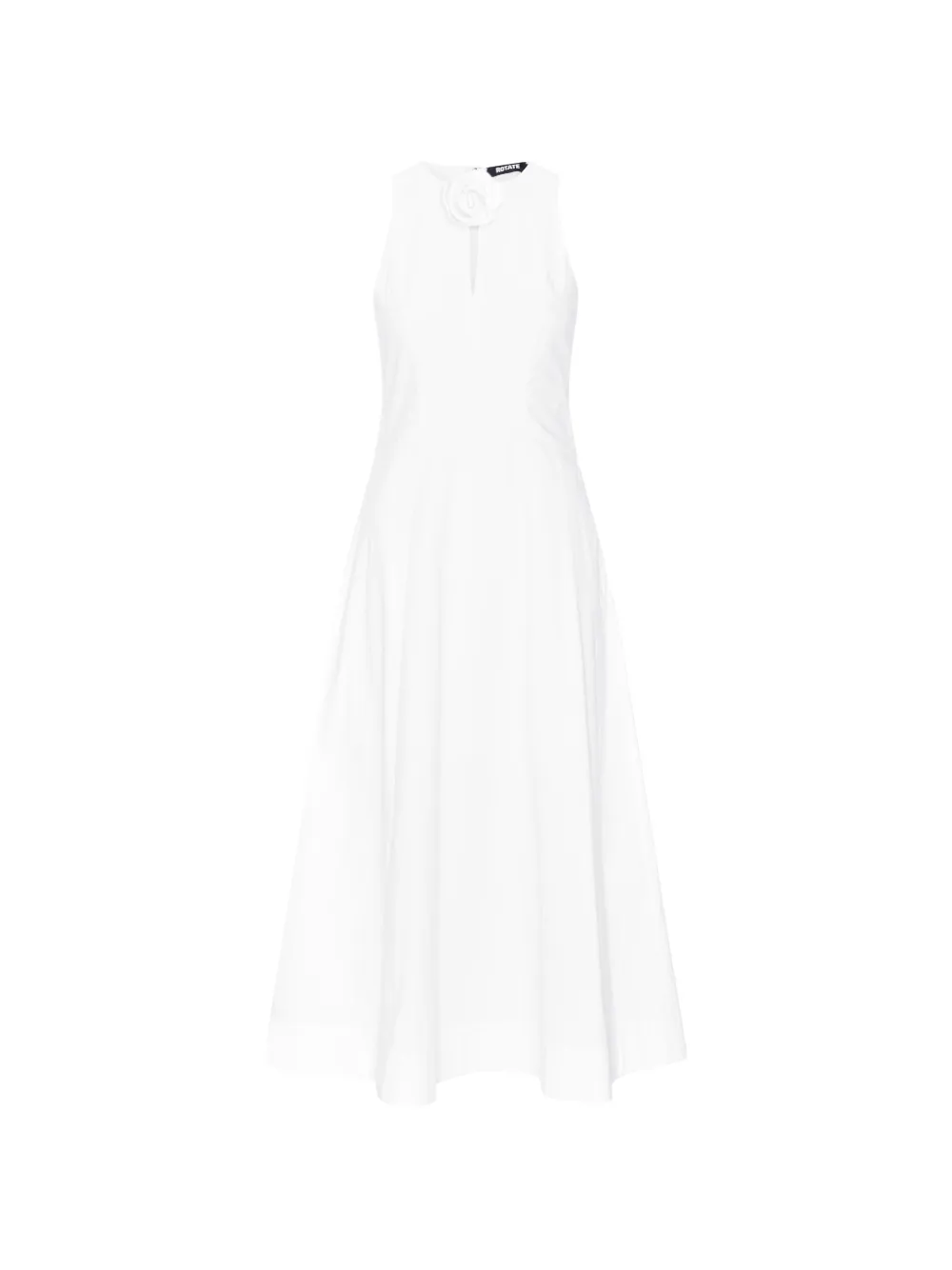 ROTATE BIRGER CHRISTENSEN Ärmelloses Midikleid mit Blumen - Weiß
