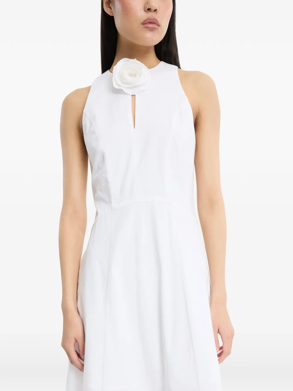 ROTATE BIRGER CHRISTENSEN Mouwloze midi-jurk Wit