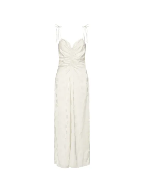 ROTATE BIRGER CHRISTENSEN slip dress largo drapeado