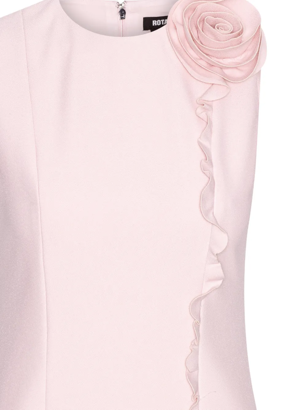 ROTATE BIRGER CHRISTENSEN Crêpe mini-jurk met bloem Roze