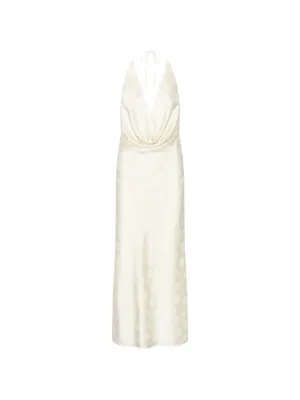 rotate birger christensen satin wrap maxi dress ROTATE BIRGER CHRISTENSEN Satin Wrap Minidress in White