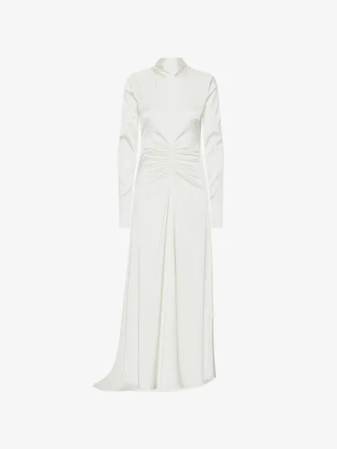 ROTATE BIRGER CHRISTENSEN ls scarf dress white