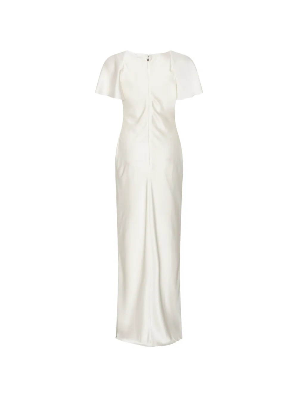 ROTATE BIRGER CHRISTENSEN Maxi-jurk met ruches Beige