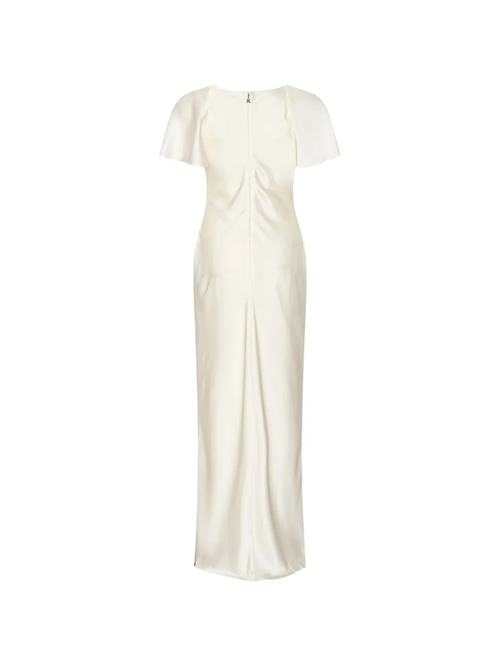 ROTATE BIRGER CHRISTENSEN Maxi-jurk met ruches Beige