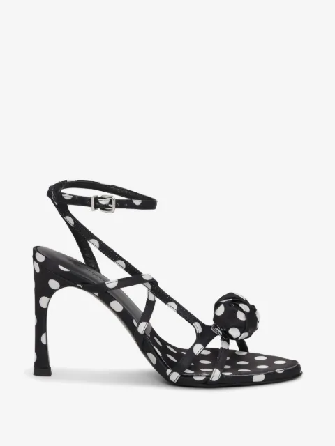 ROTATE BIRGER CHRISTENSEN polka dot satin sandals
