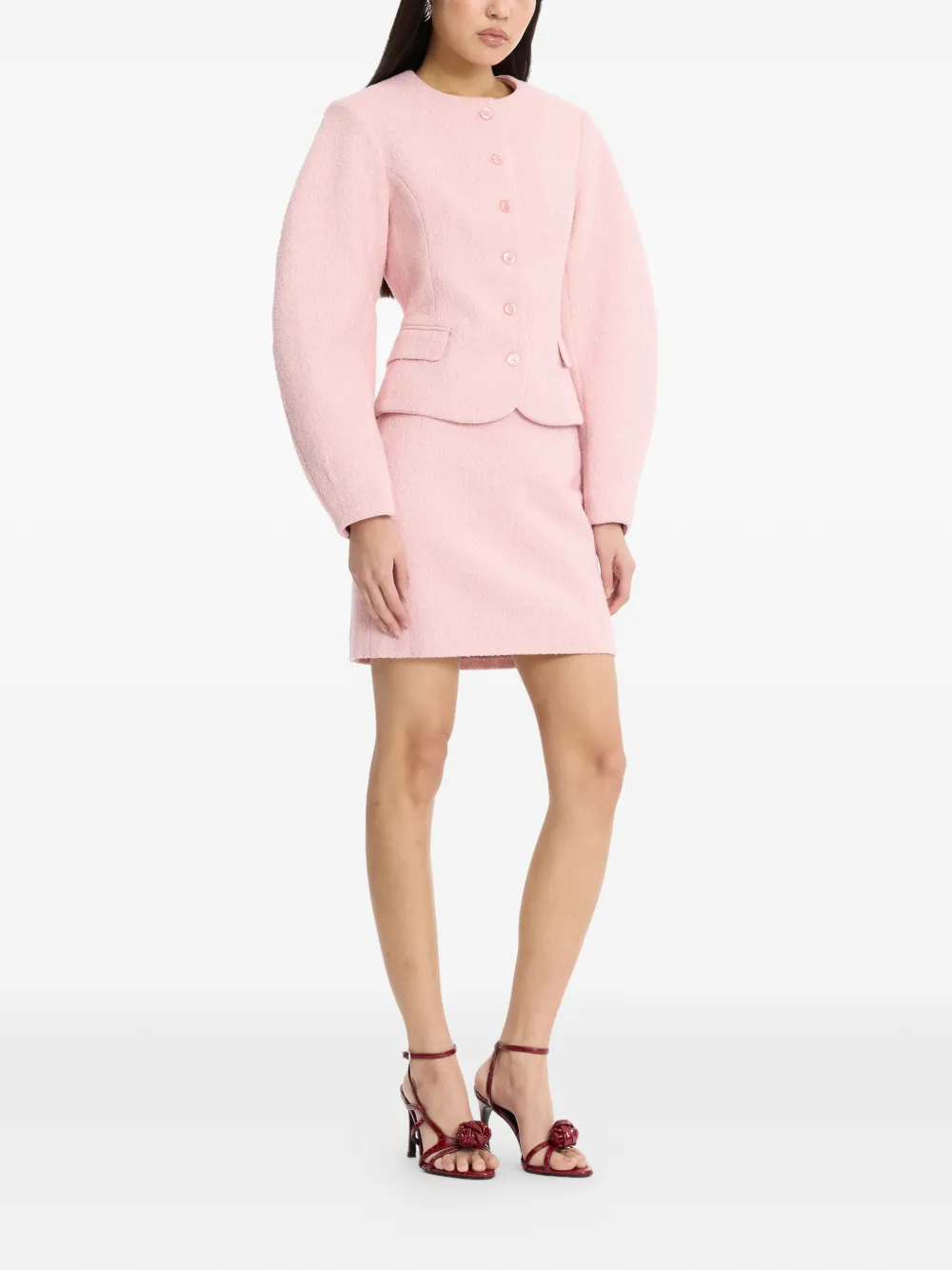 ROTATE BIRGER CHRISTENSEN Jack met cocon mouwen Roze