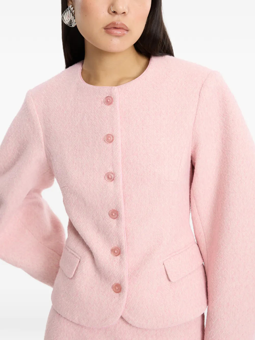 ROTATE BIRGER CHRISTENSEN Jack met cocon mouwen Roze