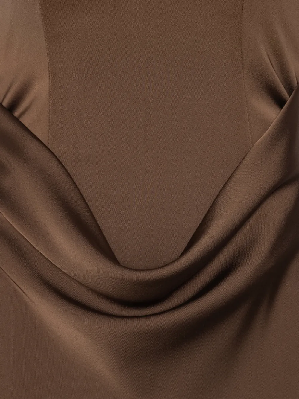 ROTATE BIRGER CHRISTENSEN Maxi-jurk met corsage Bruin