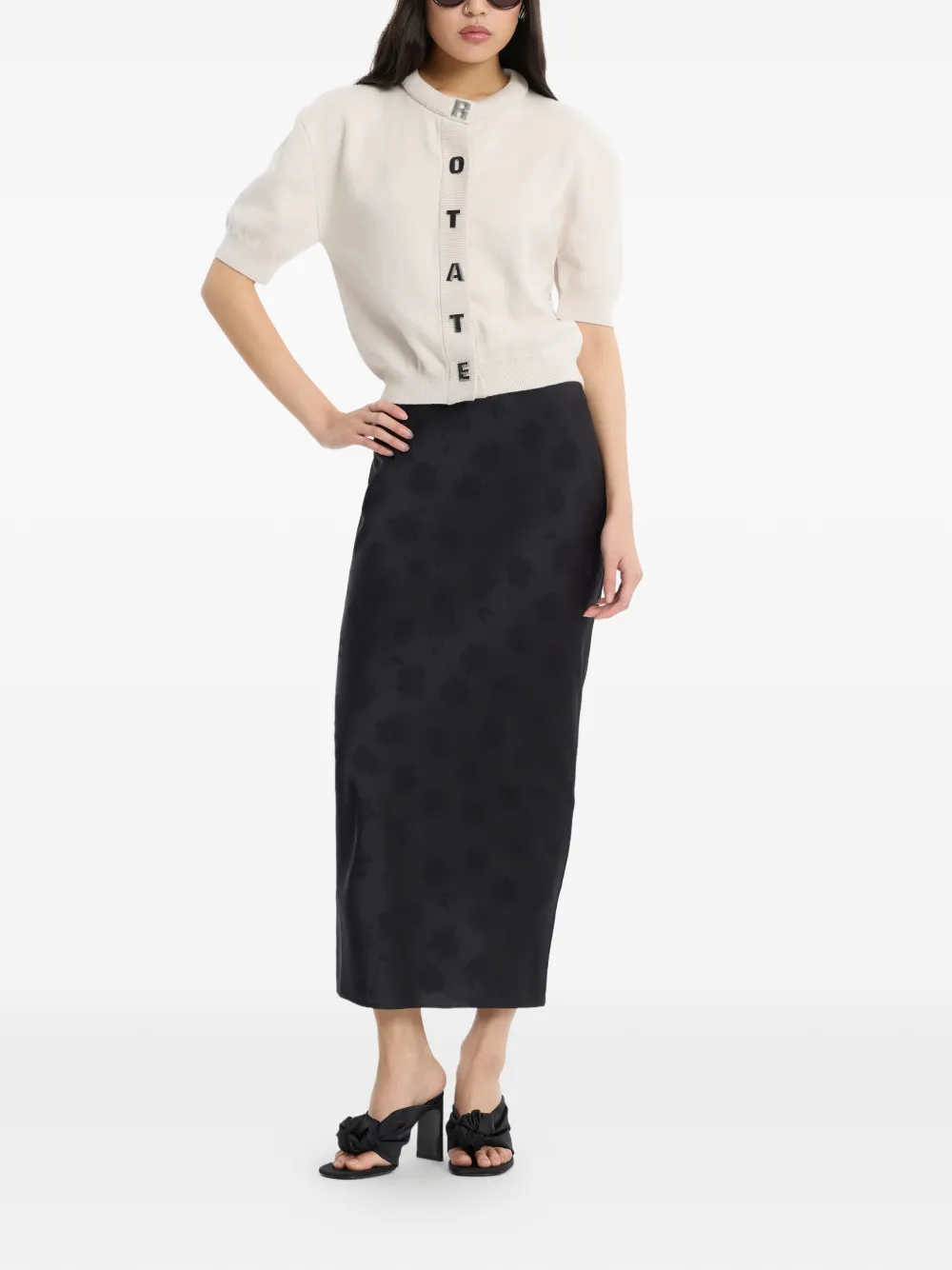 ROTATE BIRGER CHRISTENSEN Vest met knopen Beige