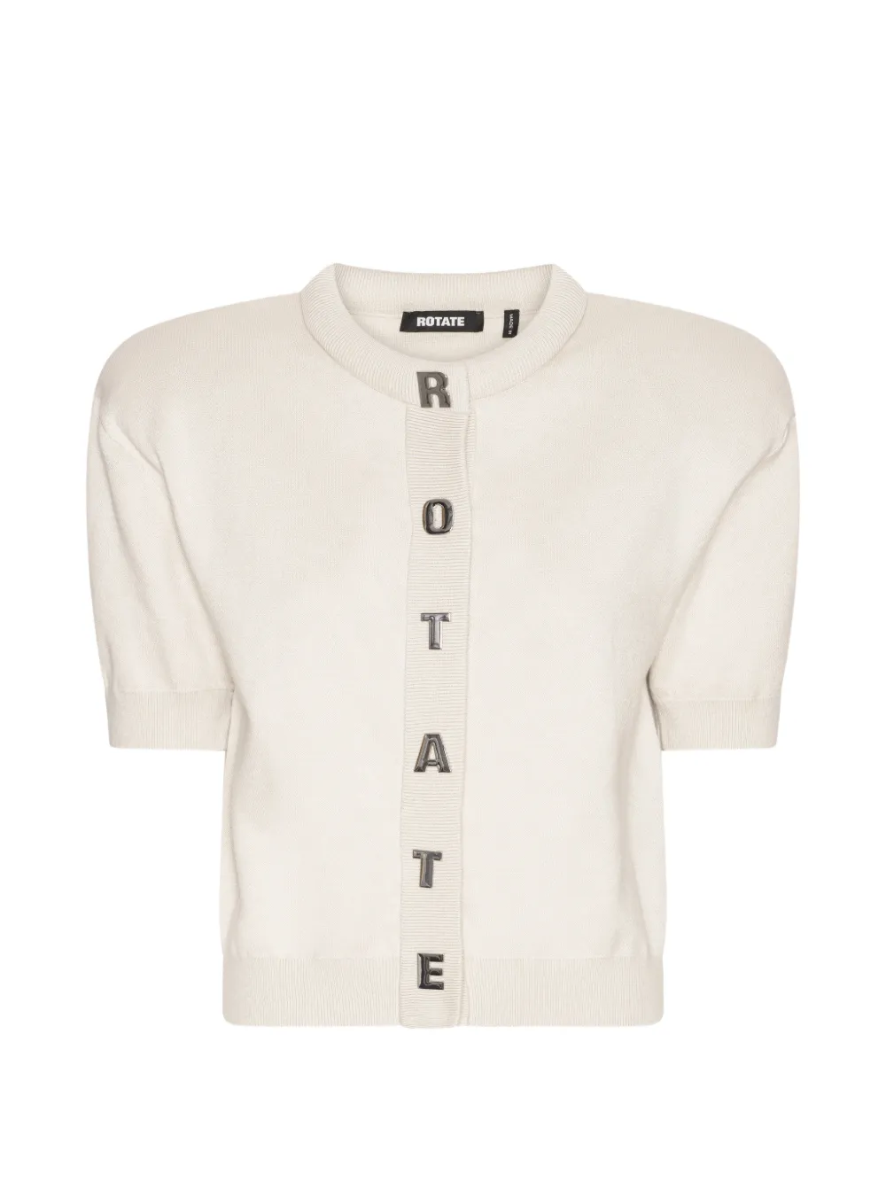 ROTATE BIRGER CHRISTENSEN Geknöpfter Letter Cardigan - Nude