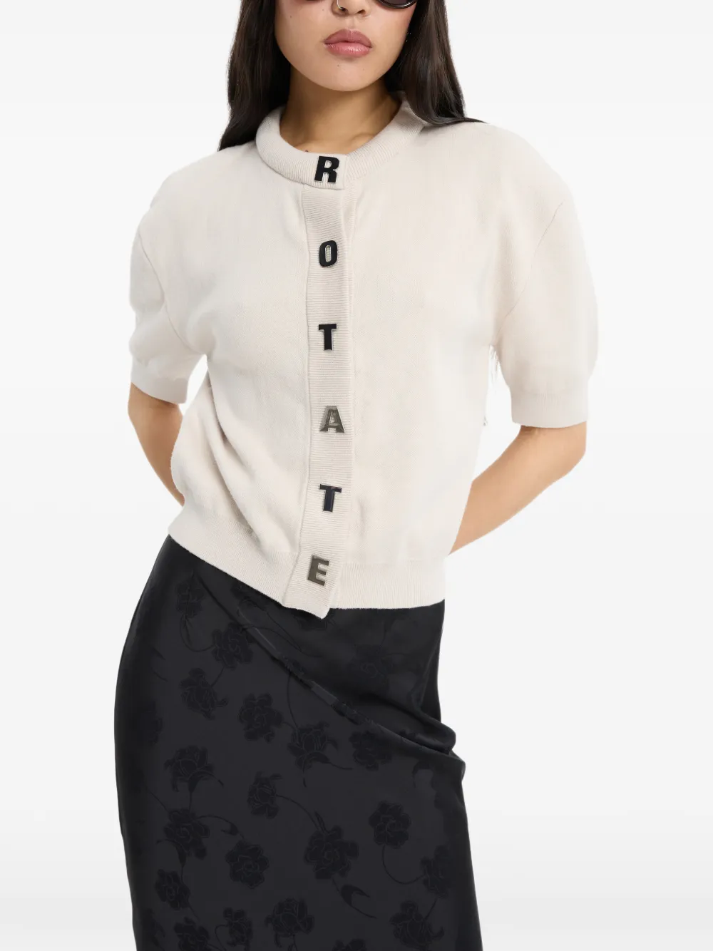 ROTATE BIRGER CHRISTENSEN Vest met knopen Beige