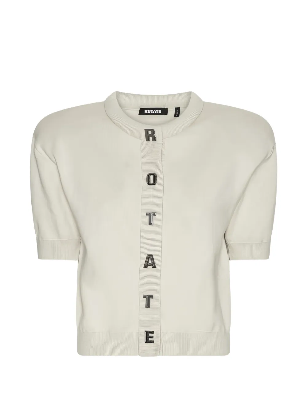 ROTATE BIRGER CHRISTENSEN Geknöpfter Letter Cardigan - Nude