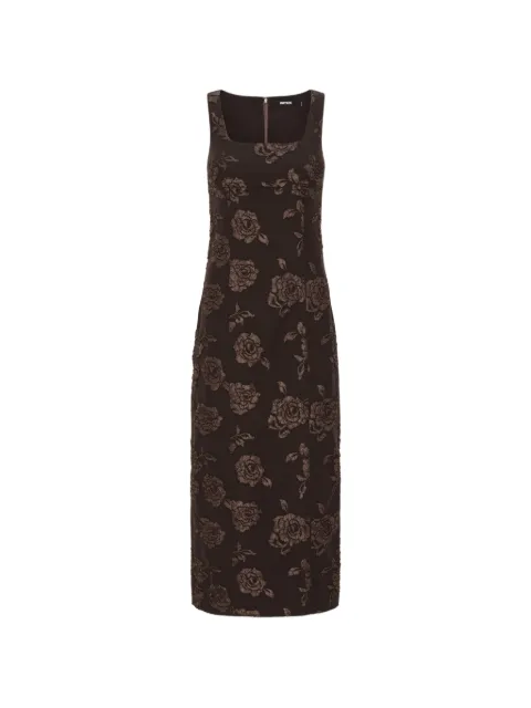 ROTATE BIRGER CHRISTENSEN jacquard sleeveless midi dress