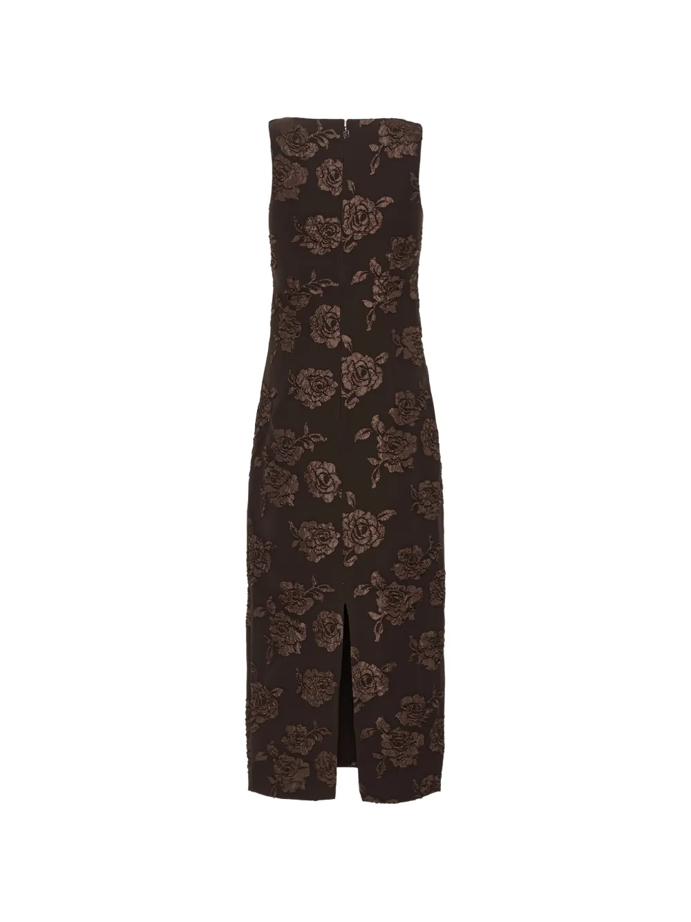 ROTATE BIRGER CHRISTENSEN Mouwloze midi-jurk Bruin
