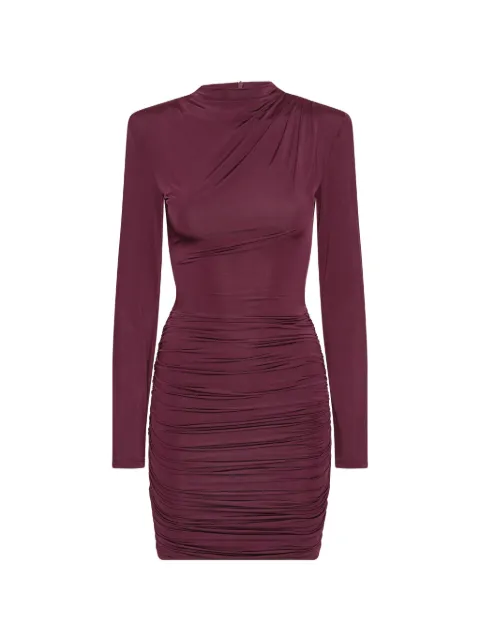 ROTATE BIRGER CHRISTENSEN vestido corto con diseño drapeado manga larga