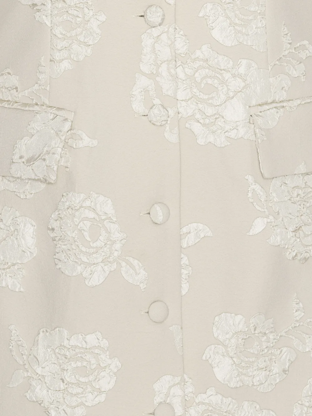 ROTATE BIRGER CHRISTENSEN Mini-jurk met jacquard Beige
