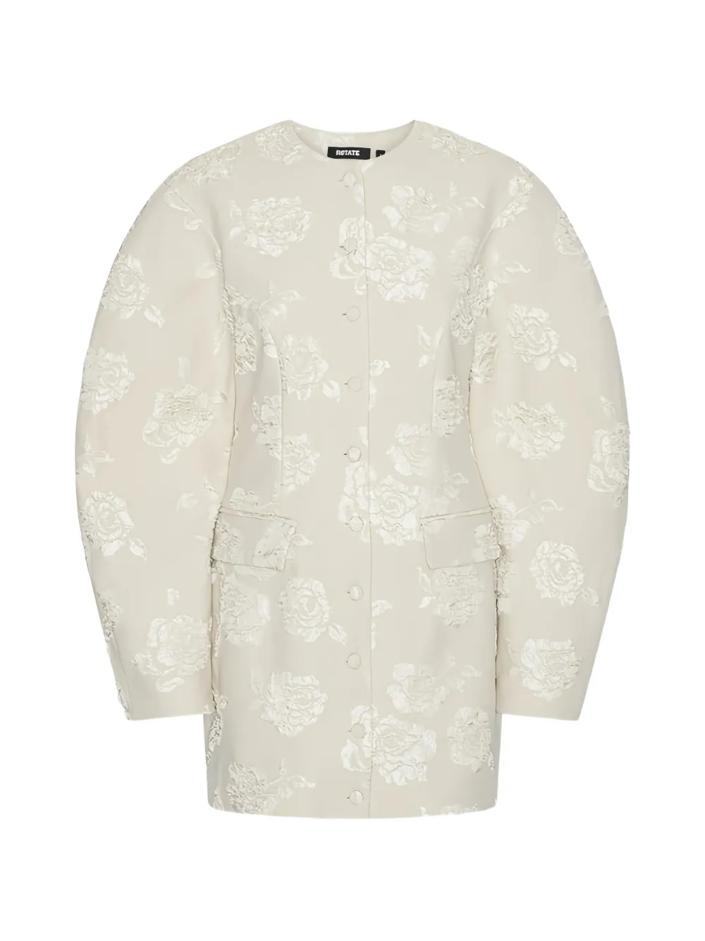 ROTATE BIRGER CHRISTENSEN Minikleid aus Jacquard - Nude