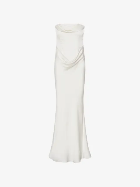ROTATE BIRGER CHRISTENSEN corsage strapless maxi dress