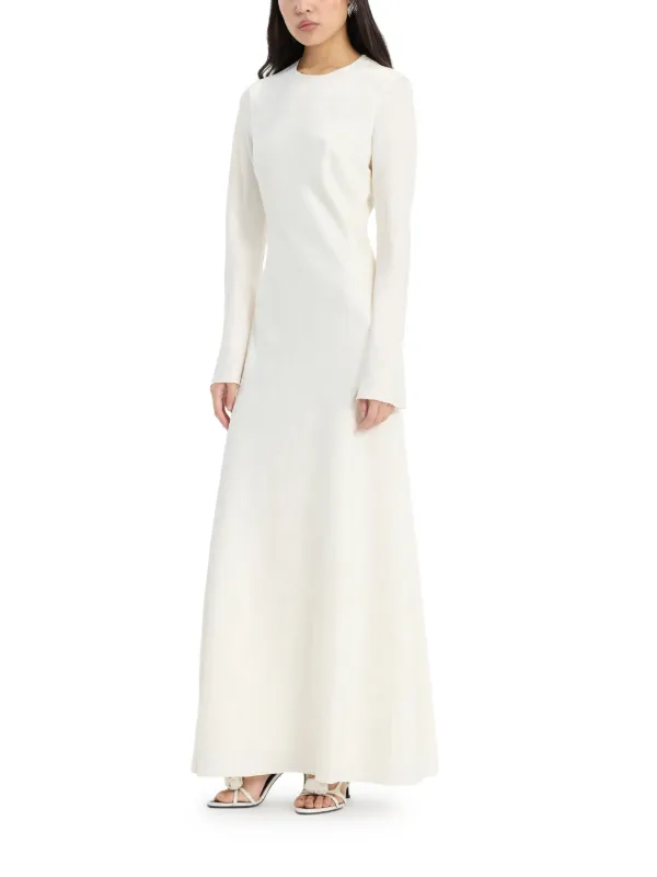 ROTATE BIRGER CHRISTENSEN Ls Biascut Dress In White | Neutrals