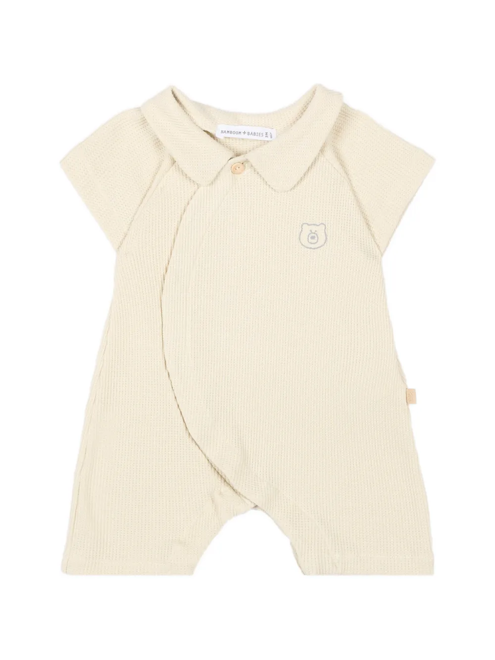 Bamboom collared graphic babygrow - Toni neutri