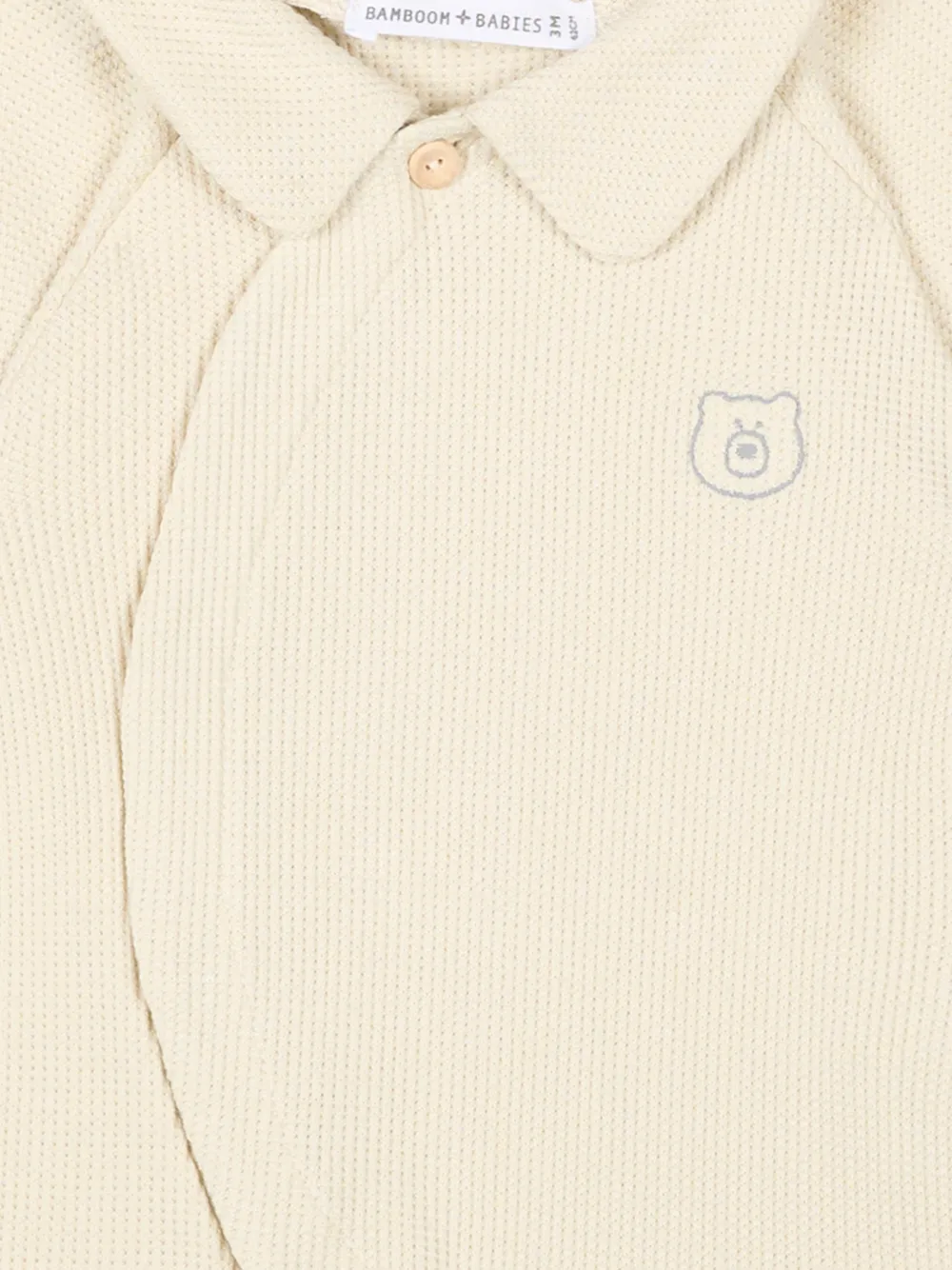  Bamboom Collared Graphic Babygrow - Neutrals 