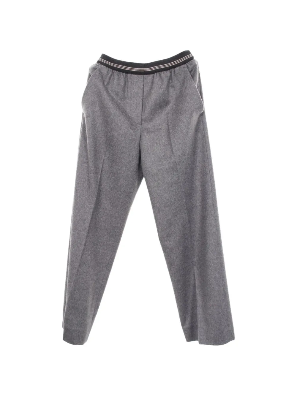 Miu Miu Pre-Owned 2010s straight-leg trousers - Grigio