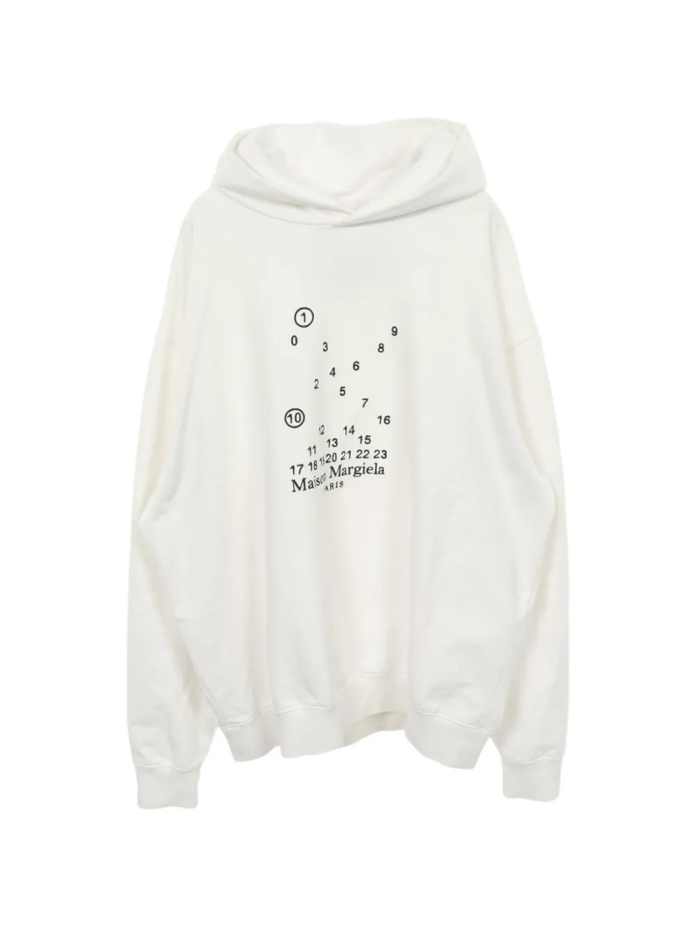 Maison Martin Margiela Pre-Owned 2010s logo-print hoodie - Bianco