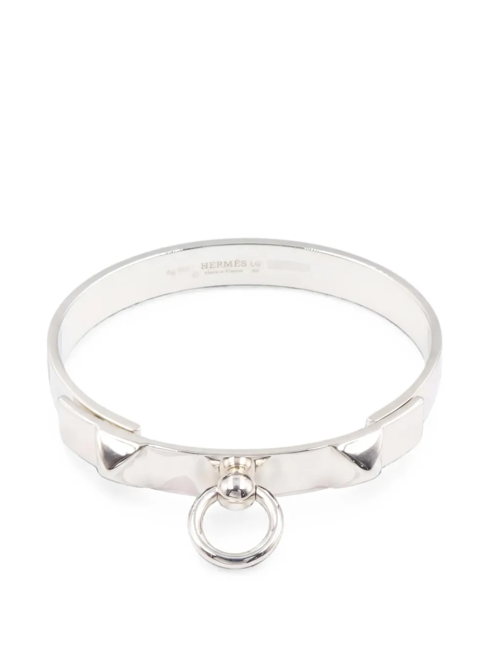 Hermès Pre-Owned Bracciale Collier de Chien PM anni '90 - Argento