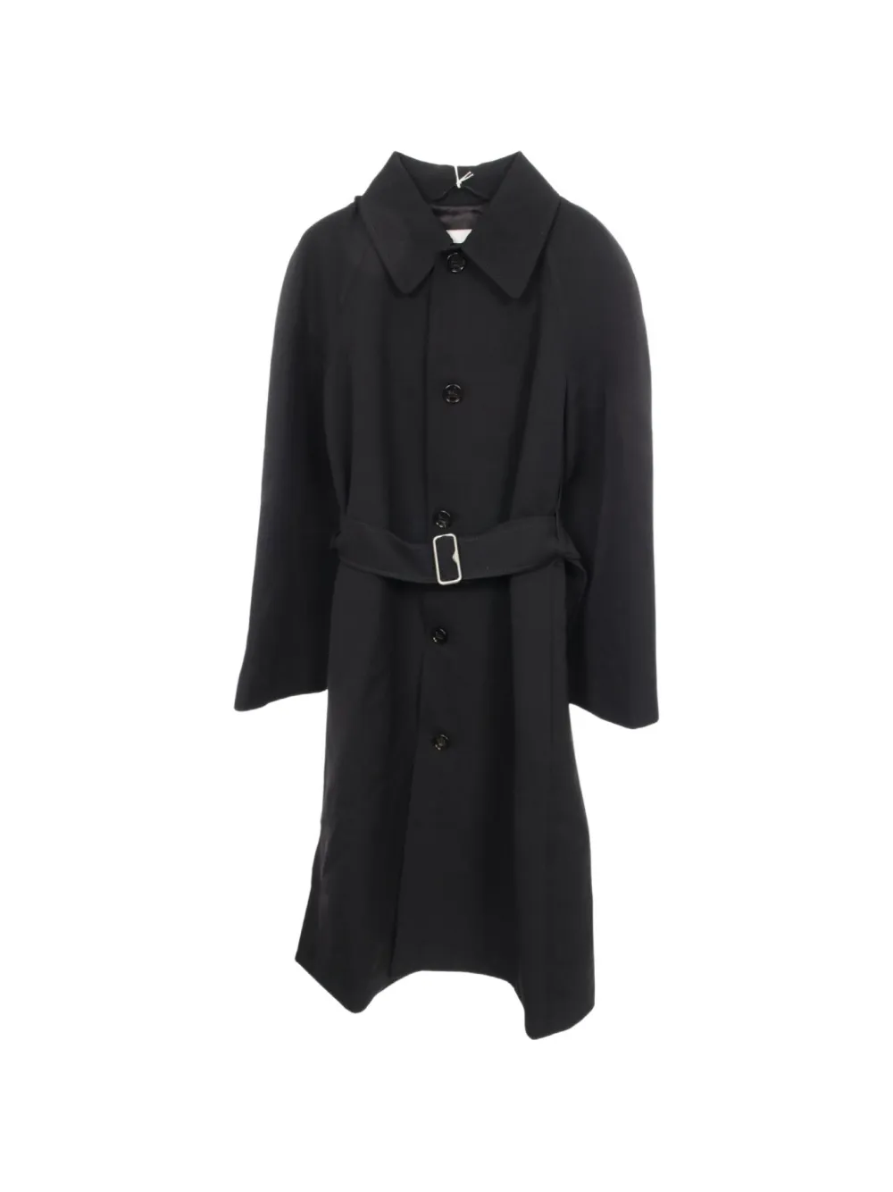 Burberry Pre-Owned 2010s belted wool coat - Schwarz