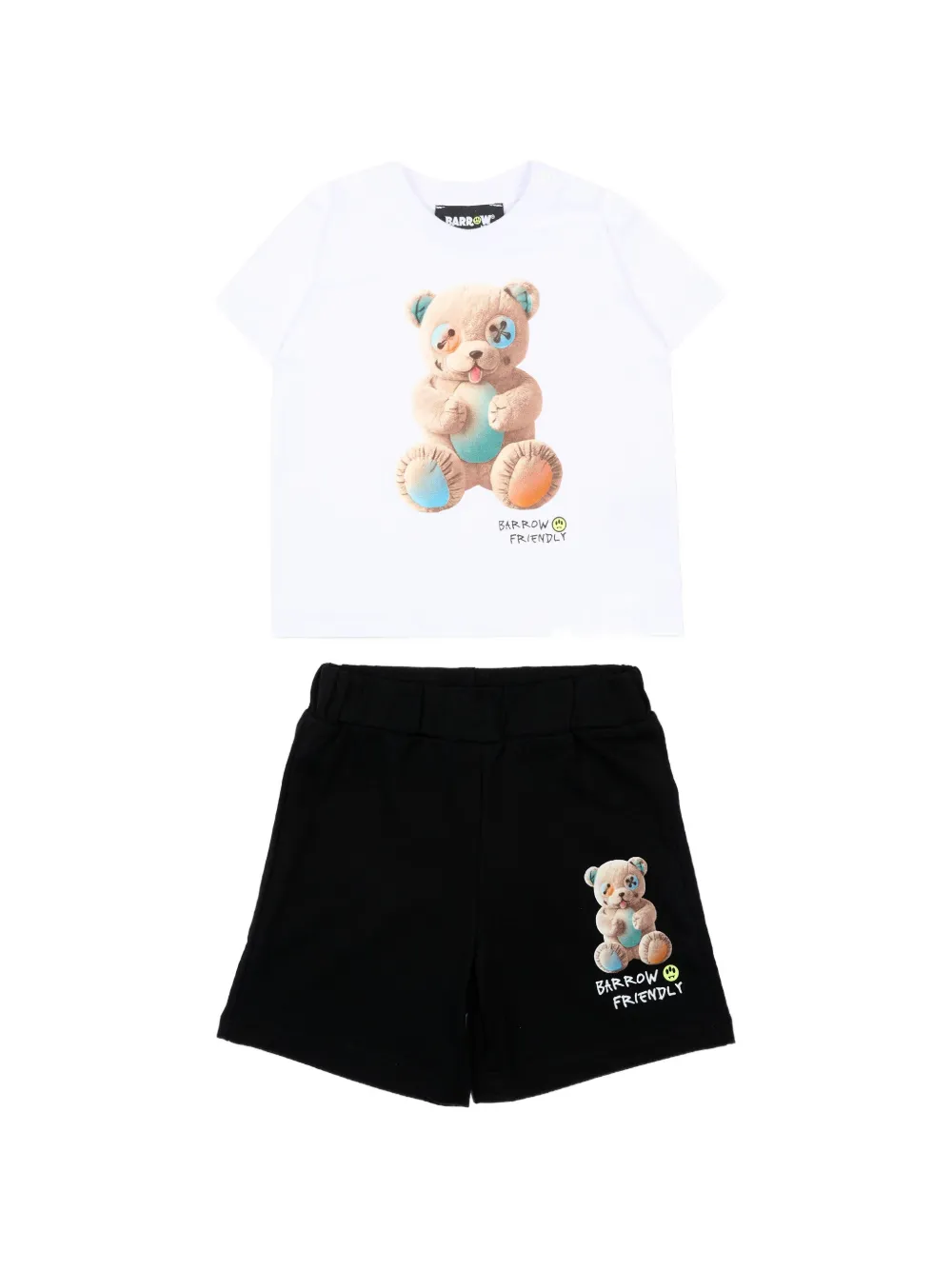 Barrow kids teddy graphic tracksuit - Bianco