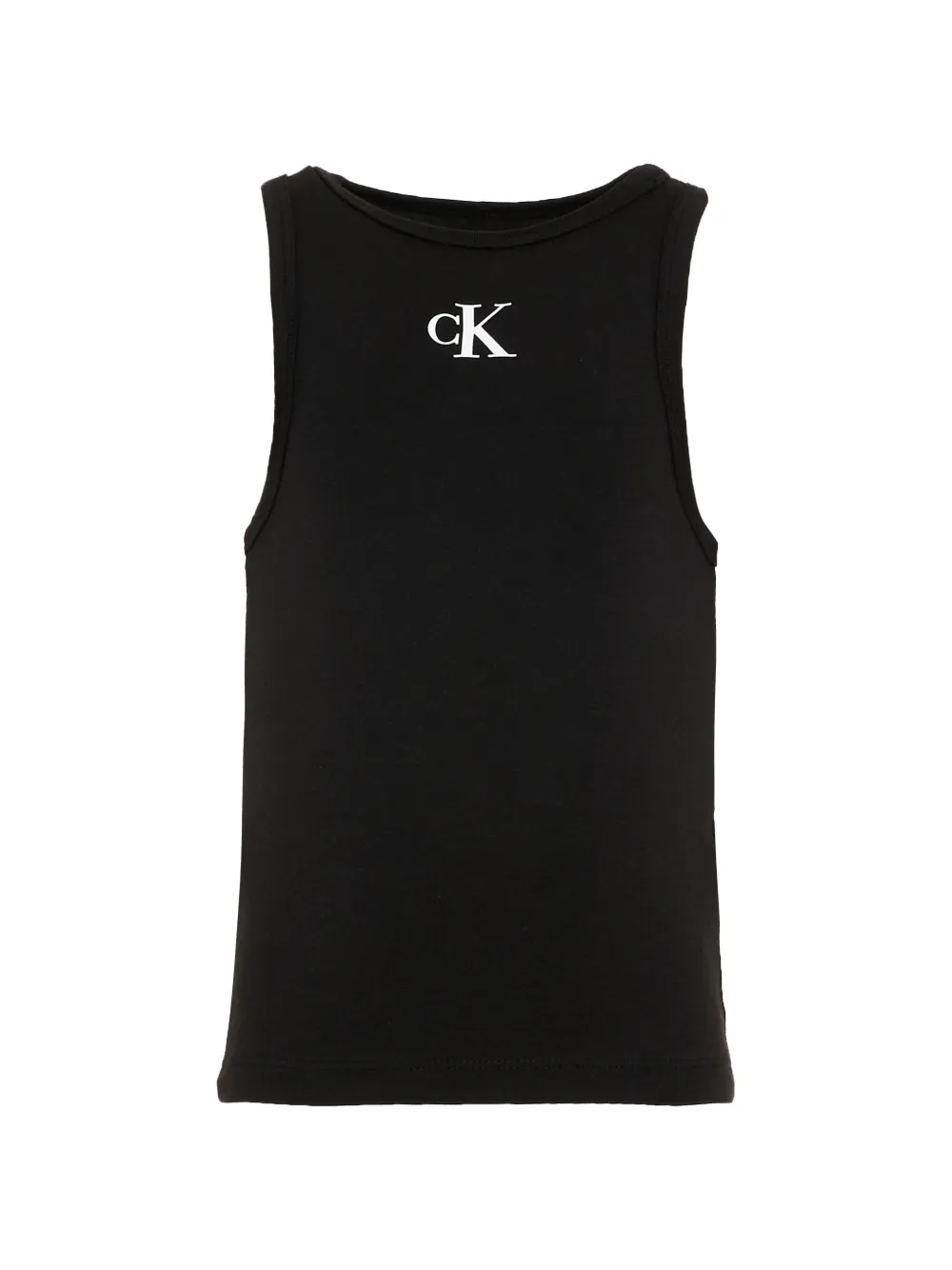 Calvin Klein Kids Top con stampa logo - Nero