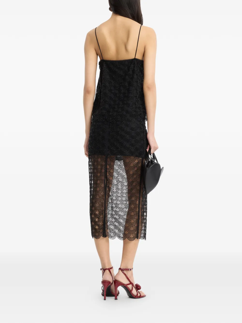 ROTATE BIRGER CHRISTENSEN Blouse met pailletten Zwart