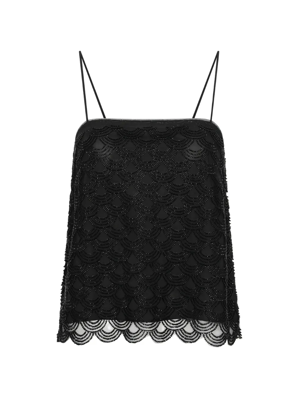 ROTATE BIRGER CHRISTENSEN Bluse mit Pailletten - Schwarz
