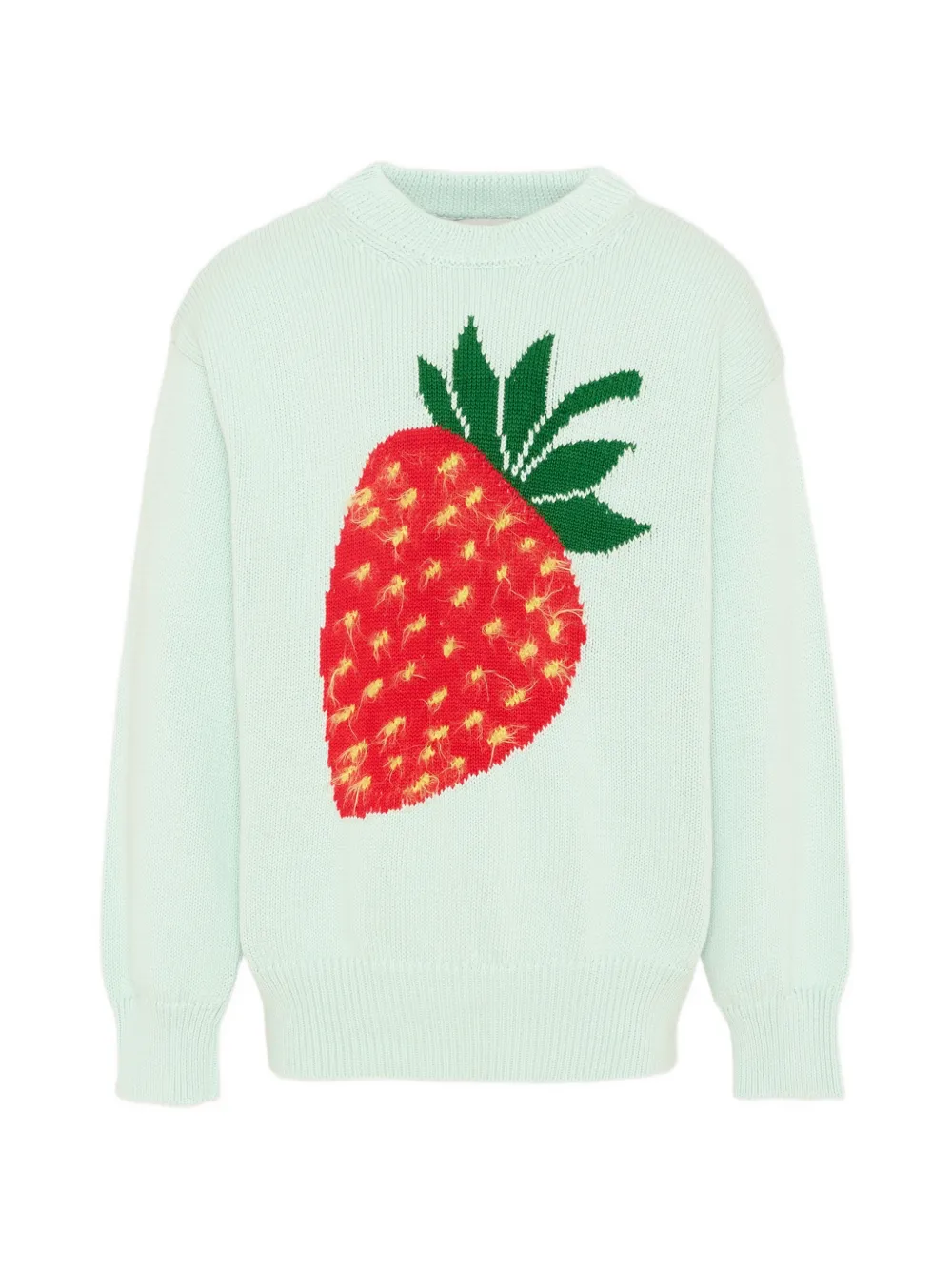 Joshua Sanders Kids strawberry crewneck jumper - Verde