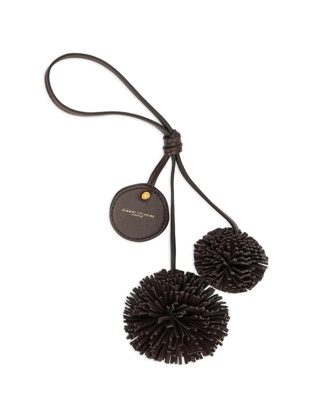 GIANNI CHIARINI pom-pom charm - Brown