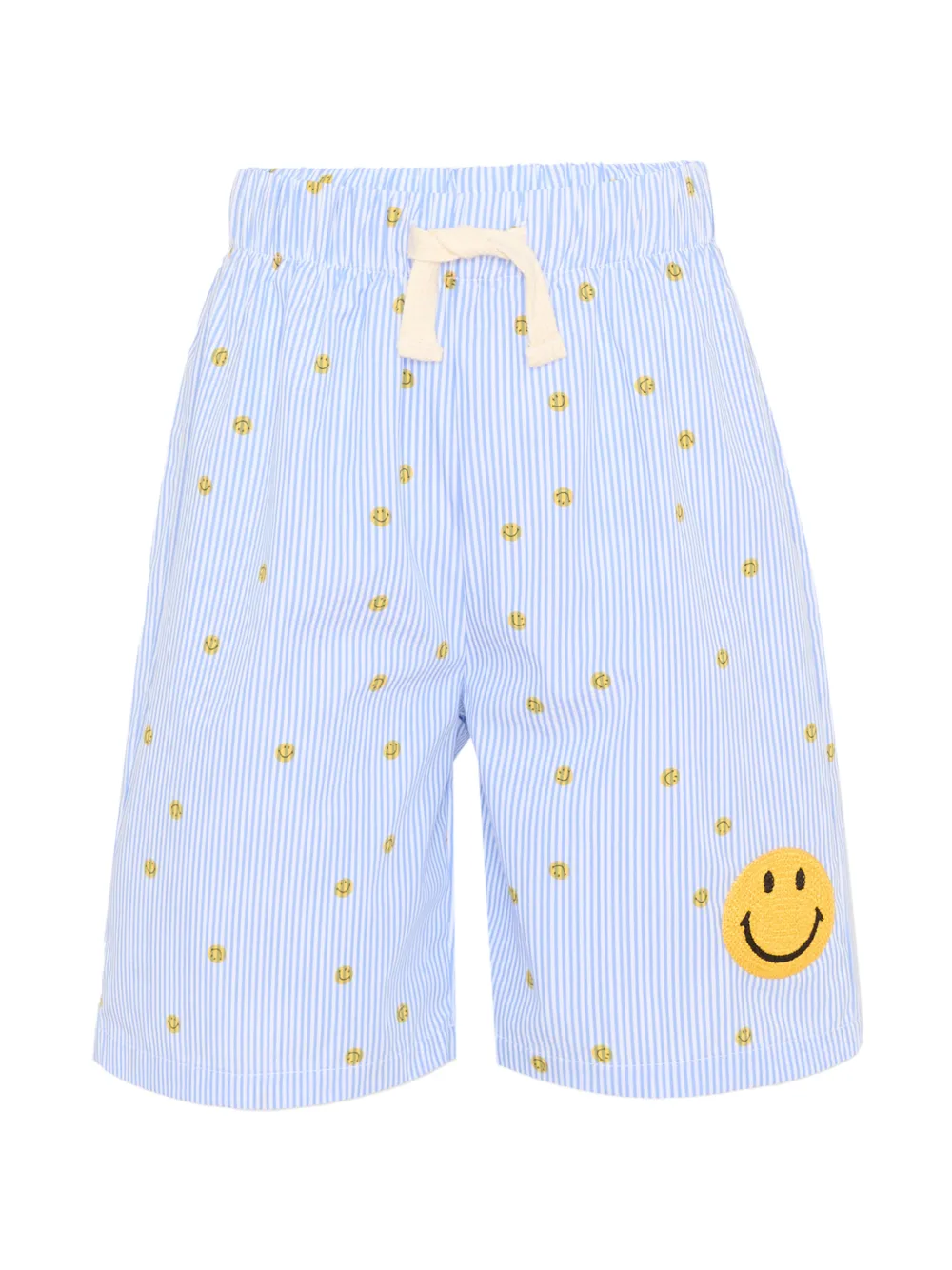 Joshua Sanders Kids striped smiley shorts - Blau