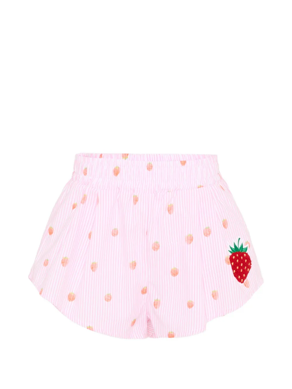 Joshua Sanders Kids strawberry striped shorts - Rosa