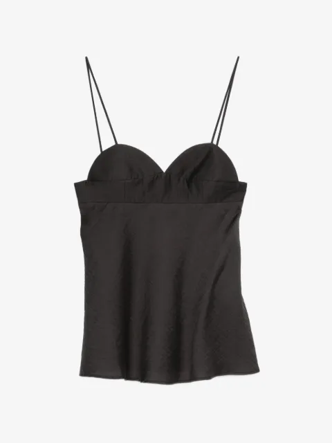 Cordera Blusa alças finas com decote coração