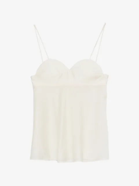 Cordera Blusa alças finas com decote coração