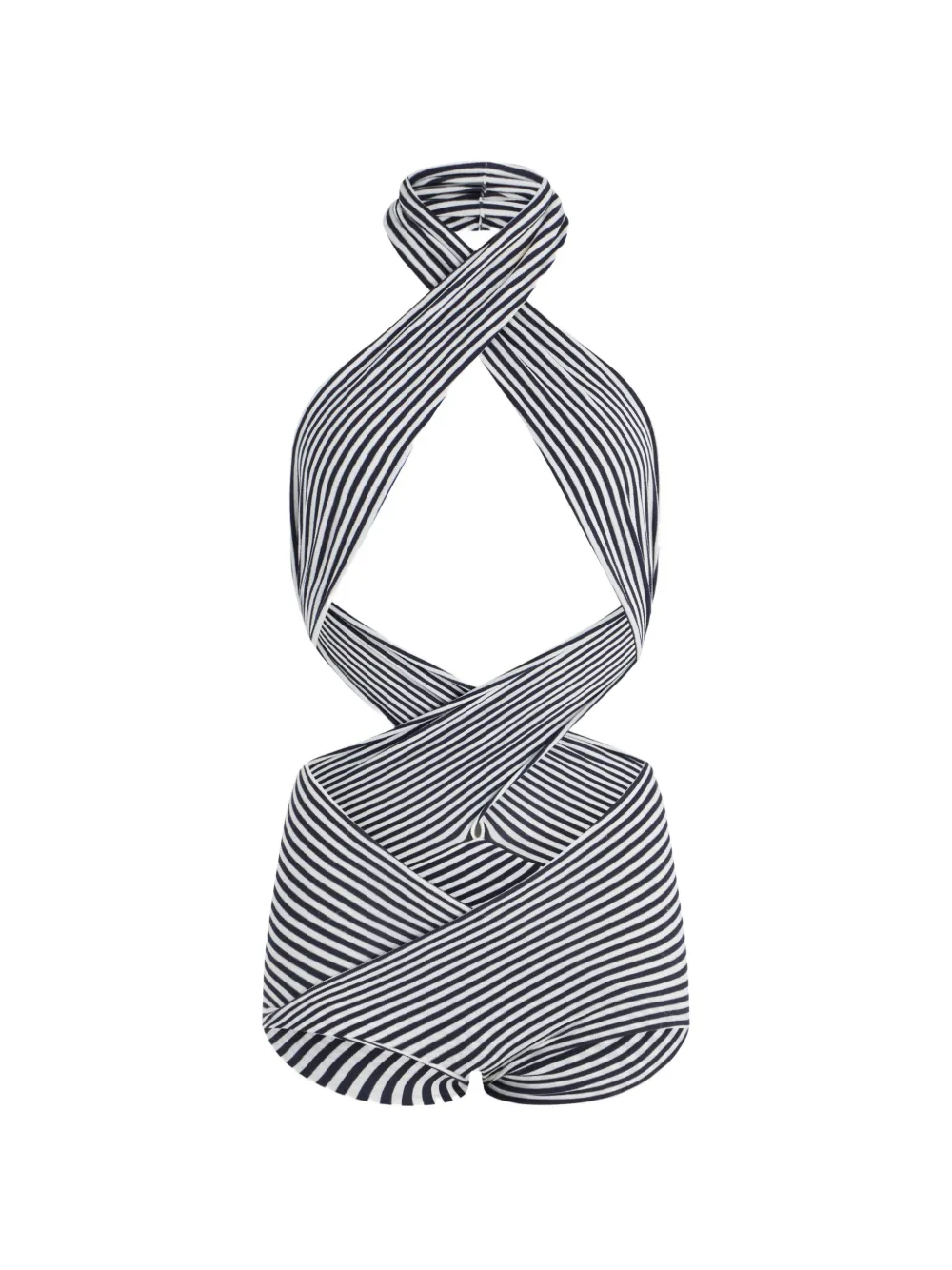 Jean Paul Gaultier striped jumpsuit - Bianco